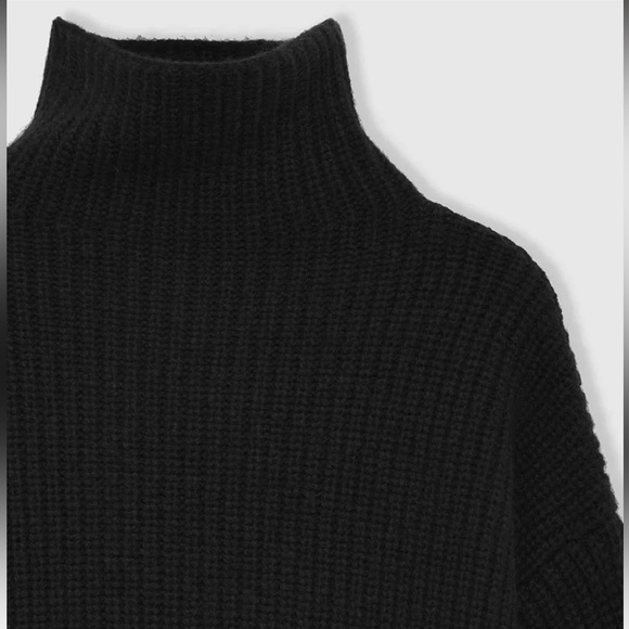 Mint Condition Anine Bing Sydney Turtleneck, Black Large $420 - Picture 4 of 8